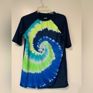 Land end boys xxl swim rash guard